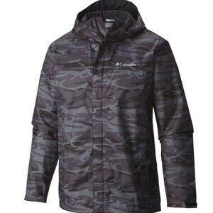 Mens Columbia Watertight Printed Jacket - Size Large Raincoat